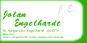 jolan engelhardt business card